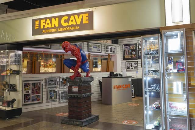 Fan Cave also features comic heroes like Spider-Man