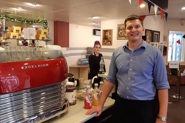 Farran Whewell, general manager of Andrew’s Cafe Tea Rooms on Chapel Walk.