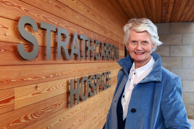 Strathcarron Hospice. Former hospice Matron Molly Parsons ahead of hospice's 40th anniversary on April 21.