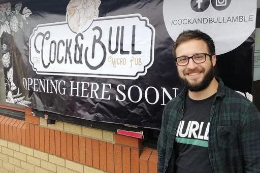 Jake Castleman at Amble micropub, The Cock & Bull.