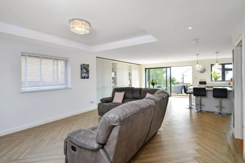 This is what the living room looks like. This four bedroom house in Sea View Road, Drayton is on sale for £725,000.