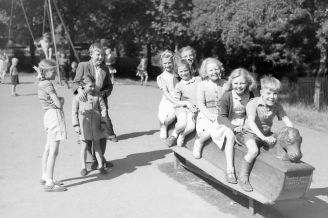 The playground in the lower part of the Burn Valley which was popular in the 1950s and 1960s . Photo: Hartlepool Museum Service.
