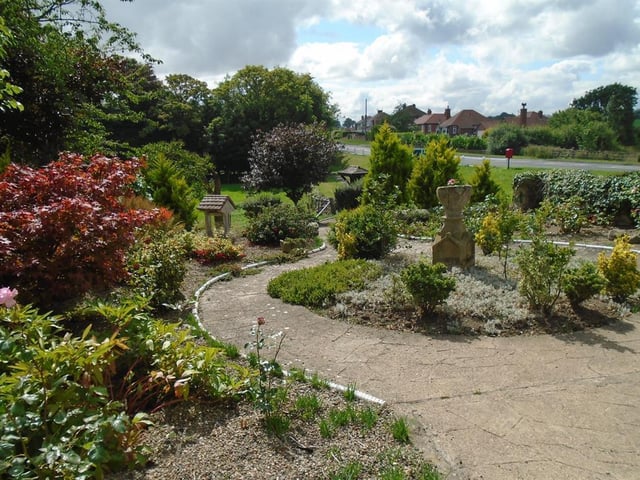 Landscaped gardens.