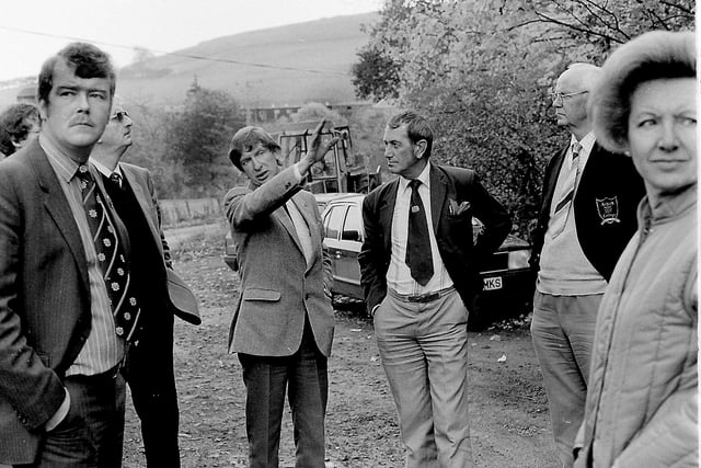 A visit to the proposed travelling people's site at Crow Byers, Hawick, October 1984.