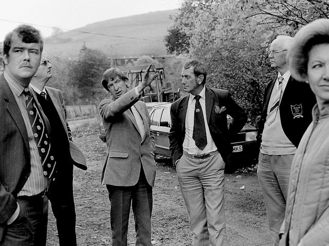 A visit to the proposed travelling people's site at Crow Byers, Hawick, October 1984.