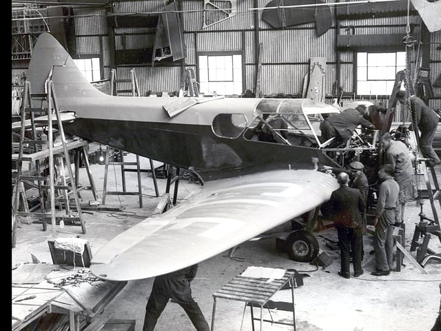 Plenty of activity in the Airspeed factory which dominated life at Portsmouth airport from 1932 until the company closed in 1968