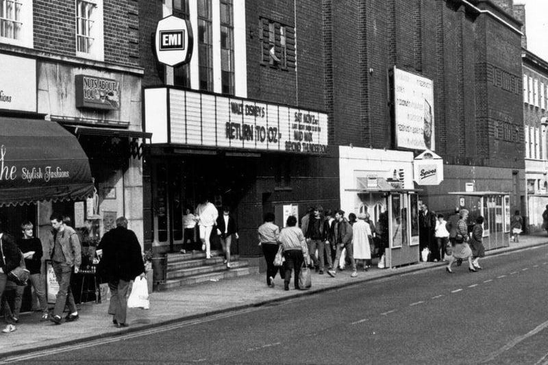 Spires bar, pictured to the right of the cinema, replaced the legendary Painted Wagon bar.