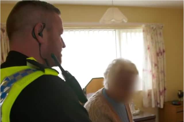Police attend at the home of a South Yorkshire pensioner after a visit by hoax Covid inspectors.
