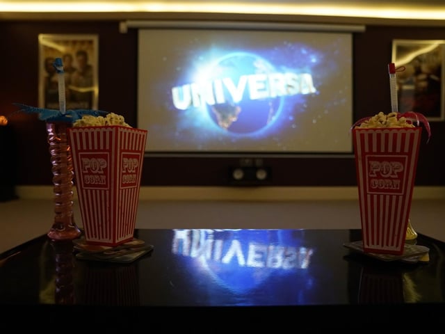 Where better to hunker down for a movie night than in the cinema room, located at the centre of the lower-ground floor.