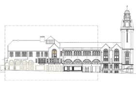 Plans for Victoria Hall on Chapel Walk, Sheffield, which is being revitalised with the help of the government's Future High Streets Fund. Image: Sheffield City Council report