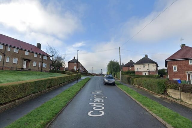The second-highest number of reports of antisocial behaviour in Sheffield in January 2023 were made in connection with incidents that took place on or near Cotleigh Rd, Hackenthorpe with 8