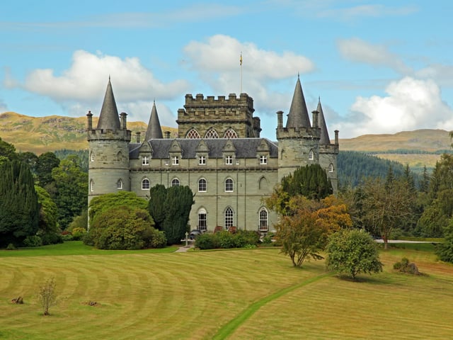 The 2012 Christmas special of the loved ITV drama was shot on location at Inveraray Castle in Argyll. The two hour special saw the Crawley family head north to Duneagle Castle, the fictional home of the Marquess and Marchioness of Flintshire.