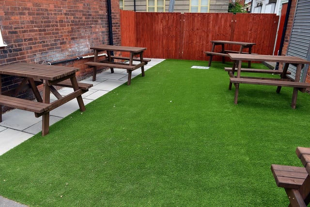 Outside areas of the St Mary's Gate pub have been revamped to allow social distancing.