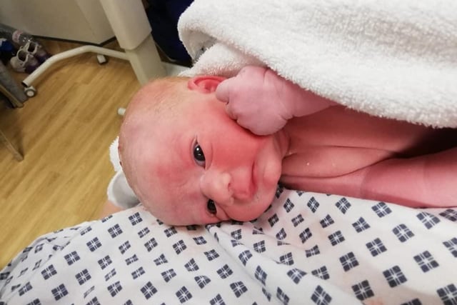 Kayleigh Ballard shared this photo, commenting: "Penny Blu Lockey, born 1st of April 2020 3.56am, weighing 7lb 4 ozs. She was born at the beginning of lockdown, now nearly 7 weeks in and she’s doing amazing."