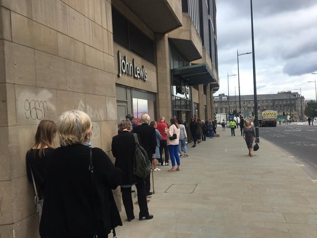The department store closed at the beginning of lockdown and reopened its Edinburgh store on Monday 13 July