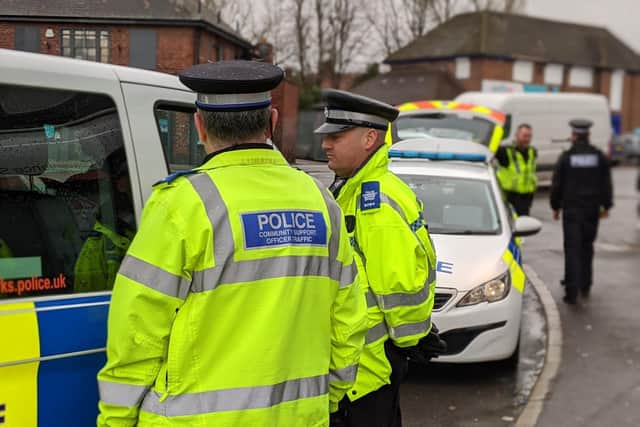 Police officers are enforcing lockdown rules in South Yorkshire