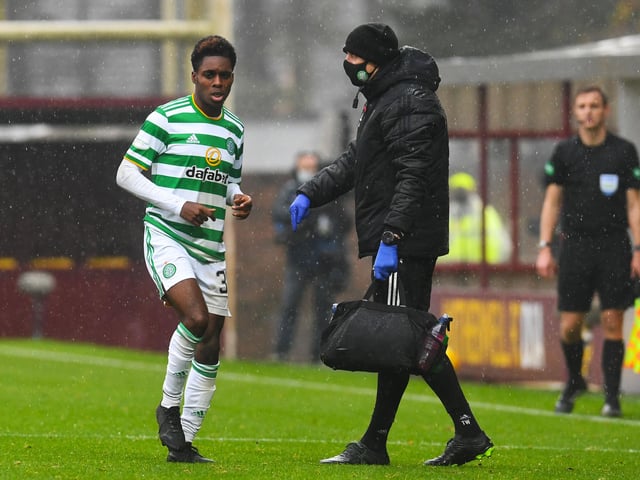 Fears that Jeremie Frimpong had suffered a serious injury in Celtic's 4-1 win over Motherwell have been allayed after a scan revealed no ligament damage from the tackle by Devante Cole, only bruising on his knee - Scottish Sun