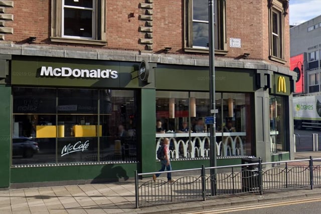 McDonald's in Briggate, Leeds city centre is another one of the 260 branches reopening their doors today.