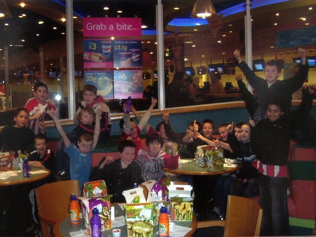 Crosspool Juniors under 10s team celebrated at the Hollywood Bowl after becoming champions of the Sheffield and District Junior Sunday League in 2005