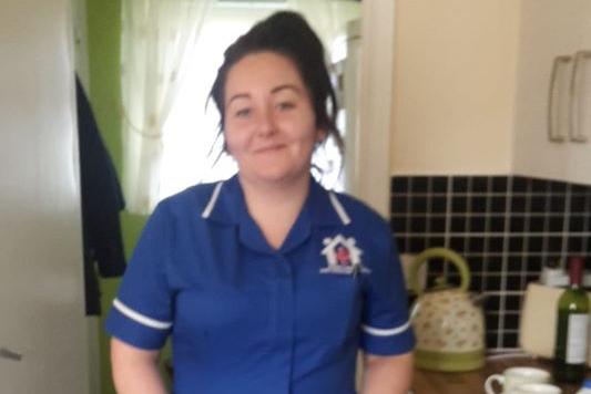 Margaret Hall says: "My daughter, works every day as a home carer in South Shields, always putting her clients first as well as seeing that I am ok and have what I need as I'm vulnerable and isolated. She then goes home where she is still busy as a mother of 2. She has a heart of gold."
