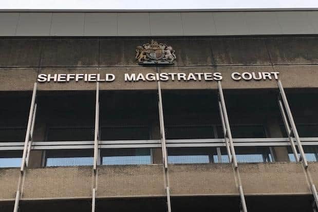 Pictured is Sheffield Magistrates' Court which is currently holding hearings at the Sheffield Crown Court building during the coronavirus crisis.