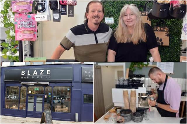Owners of Barkworthy Dog Emporium, Host Coffee and Blaze Bar & Grill have been given a warm welcome by town shoppers since opening their businesses.
