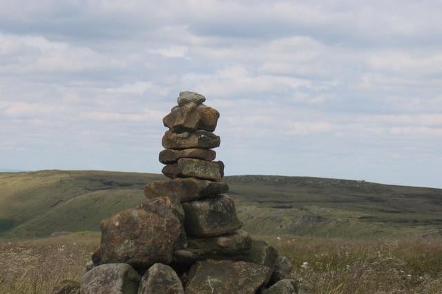 This is High Stones, on Howden Moor - while there are some very steep hills locally, the spot to the west of the city is the highest point within the boundaries of Sheffield and South Yorkshire.