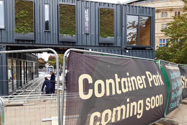 Martin McGrail, boss of Steelyard Kelham, which has supplied the shipping containers used in the development on Fargate, issued a plea for ‘a new, independent start-up business’ just three days before it opens.