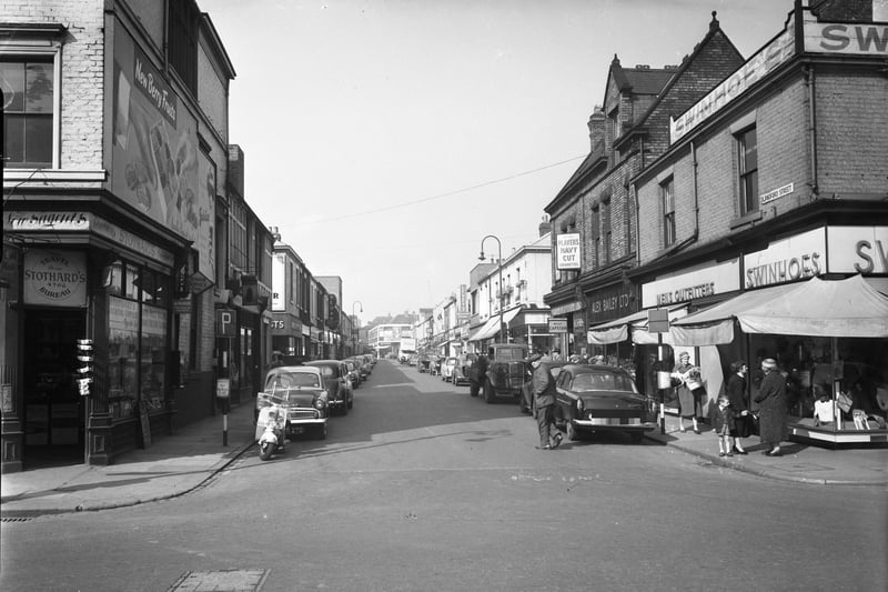 Is there a shop you recognise in this 1959 view of Blandford Street?