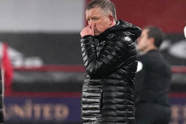 Chris Wilder accepts his Sheffield United squad has problems: Andrew Yates/Sportimage