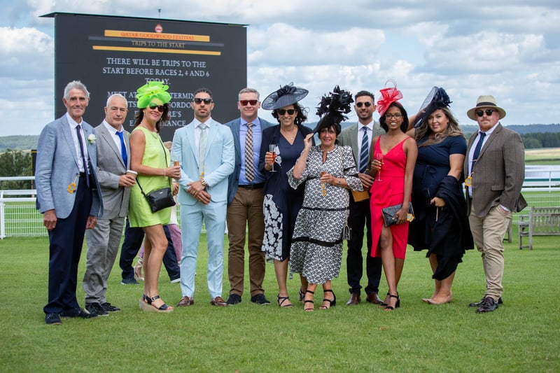Ladies Day at Qatar Goodwood Festival, Goodwood on 29th July 2021
Pictured:  People enjoying themselves at Goodwood
Picture: Habibur Rahman