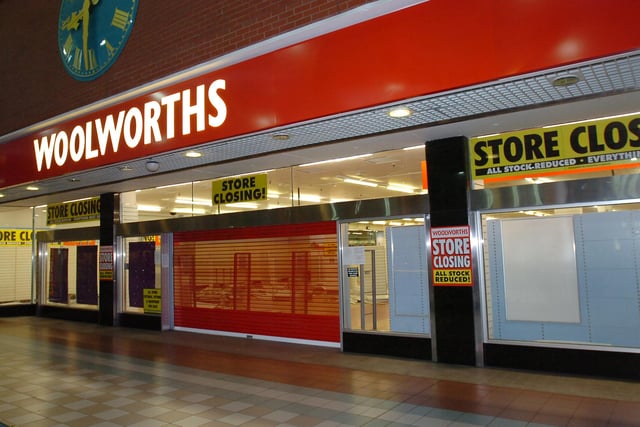 Woolworths shop front in the Middleton Grange Shopping Centre. Before it closed, records and pick 'n mix were a favourite for some shoppers. How about you?
