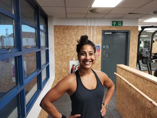 Lisa says she's been lucky as her and her husband managed to work out during lockdown. But, she said, "It's nice not having to worry about destroying your floor with weights or setting up. I'm pumped to be back!"