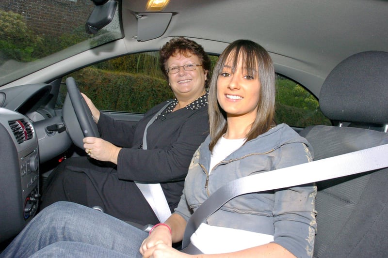 Megan Clatworthy, who had just passed her driving test at the age of 17 in January 2006, with support from mum Sally