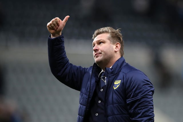 Average career win record: 41.4%. Best record: 42.5% (MK Dons). Worst record: 36.5% (Charlton Athletic)