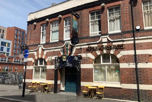 The Grapes sells the self-proclaimed "best Guinness in Sheffield", has live Irish music 6 days a week, and is run by the longest-serving publican in Sheffield. The first venue the Arctic Monkeys performed in, and a proper Irish pub.