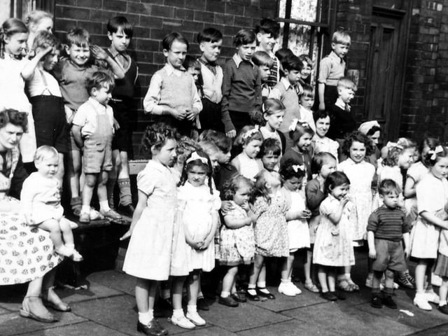 A Coronation street party on Southwell Road, Grimesthorpe - 
Submitted by Mrs Suzanne Towers (nee West) Suzanne and her sister are on the picture.