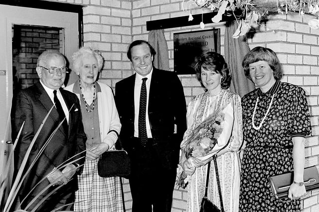 Official opening of Deanfield Home in Hawick, July 1987.