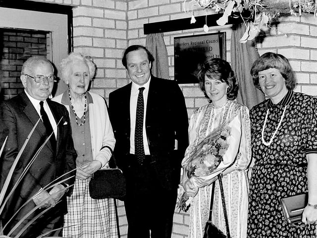 Official opening of Deanfield Home in Hawick, July 1987.