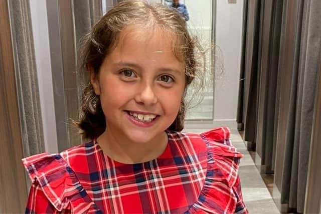 Thalia Fili Toseland aged 10, pictured, was diagnosed with an inoperable  brain tumour. Now her family have called for more research into the illness
