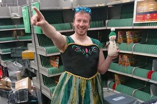Glen Watson who delivers the mail in Mansfield Woodhouse wore a different fancy dress outfit everyday to bring a bit of cheer to the people on his round who were fed up by the coronavirus lockdown.