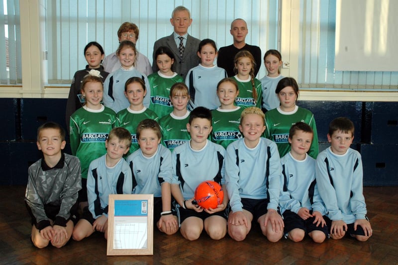 Temple Park Junior School was recognised in 2005 for its outstanding development of the game by the Football Association. Were you pictured in this line-up?