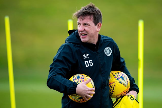 On what date was Daniel Stendel hired as Hearts boss?