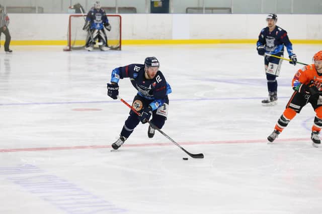Ben O'Connor in the top five NIHL scorers. Pic by Podium Prints