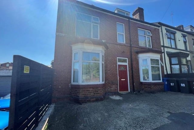 This Herries Road home in Sheffield is said to be ready to occupy immediately. It has four beds and two baths, but it's selling was postponed before the auction started.