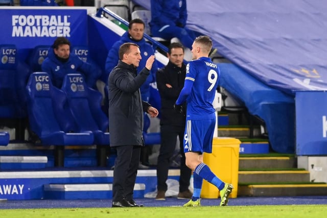 Brendan Rogers has confirmed that Leicester City will look to sign striking cover for Jamie Vardy in the summer. (The Independent) 

(Photo by Michael Regan/Getty Images)