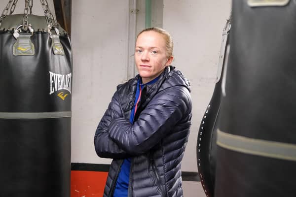 Bree Wright, who is believed to be the first professional female boxer from Sheffield.