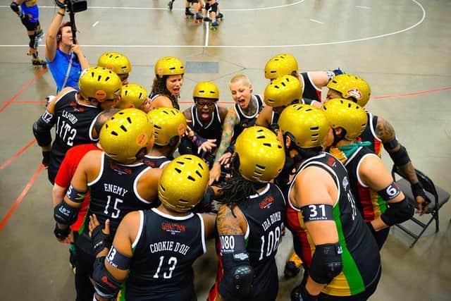 Filming the skaters' journey at the World Cup.