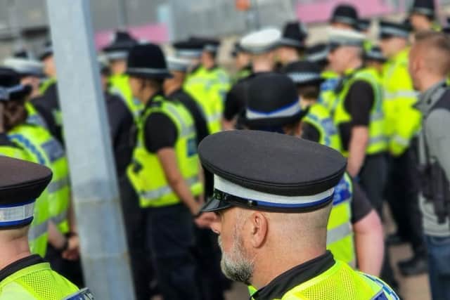 Hundreds of police officers were on the streets of Sheffield for Operation Duxford