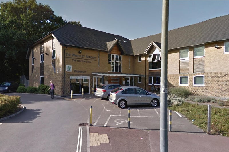 The Whiteley Surgery, on Yew Tree Drive, was rated 75% good and 12% poor by patients.